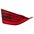 Driver Side, Inner Tail Light, with Bulb, Halogen, Red Lens