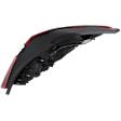 Driver Side, Outer Tail Light, With bulb(s), Halogen, Clear and Red Lens, Without Chrome Trim