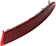 Rear, Passenger Side Bumper Reflector, CAPA Certified