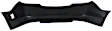 Rear Primed Bumper Cover, Without Parking Aid Sensor Holes and Side Object Sensor Models