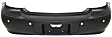 Rear Primed Bumper Cover, For Models Without Chrome Package, With Parking Aid Sensor Holes, With Molding Holes