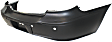 Rear Primed Bumper Cover, For Models Without Chrome Package, With Parking Aid Sensor Holes, With Molding Holes