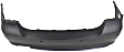 Rear Primed Bumper Cover, Base Model, Sedan, (2.5L/3.0L Engine), With Park Distance Control