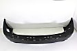 Rear Primed Bumper Cover, Without Parking Aid Sensor Holes, CAPA Certified