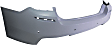 Rear Primed Bumper Cover, Base Model, Sedan, For Models With M Package, With Park Distance Control