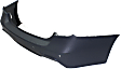 2017 BMW 330i xDrive - Rear Primed Bumper Cover, For Models With M Sport Package and Park Distance Control Sensor Holes, Sedan
