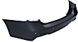 2017 BMW 330i xDrive - Rear Primed Bumper Cover, For Models With M Sport Package and Park Distance Control Sensor Holes, Sedan