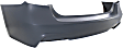 2017-2018 BMW 330i xDrive - Rear Primed Bumper Cover, Sedan, For Models With M Package, Without Park Distance Control