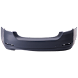 Rear Primed Bumper Cover, Without M Sport Line and Park Distance Control, Standard Type, CAPA Certified