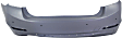 Rear Primed Bumper Cover, Base Model, With Parking Aid Sensor, Without M Sport Line, Modern Type, Sedan