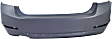 Rear Primed Bumper Cover, Base Model, Sedan, Without M Sport Line and Parking Aid Sensor Holes, Modern Type