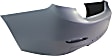 Rear Primed Bumper Cover, Base Model, Sedan, Without M Sport Line and Parking Aid Sensor Holes, Modern Type