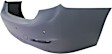 Rear Primed Bumper Cover, Base Model, Sedan, Modern Line, For Models Without M Sport Package, Without Park Distance Control