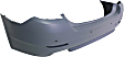 Rear Primed Bumper Cover, Base Model, Sedan, For Models Without M Package, With Park Distance Control