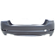 Rear Primed Bumper Cover, Base Model, Sedan, For Models Without M Package, Without Park Distance Control