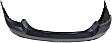 Rear Primed Bumper Cover, Base Model, Sedan, For Models Without M Package, Without Park Distance Control, CAPA Certified