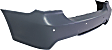 Rear Primed Bumper Cover, Base Model, 6 Cyl., 3.0L Engine, Sedan, For Models With Park Distance Control and M Package