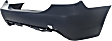 Rear Primed Bumper Cover, Base Model, Sedan, For Models With M Package, Without Park Distance Control