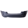 Rear Primed Bumper Cover, Base Model, Sedan, Standard Type, For Models Without M Package, Without Park Distance Control