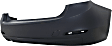 Rear Primed Bumper Cover, Base Model, Sedan, Standard Type, For Models Without M Package, Without Park Distance Control, CAPA Certified