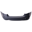 Rear Primed Bumper Cover, Sedan, Standard Type, For Models Without M Package, With Park Distance Control