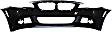 2011-2013 BMW 550i xDrive - Front Primed Bumper Cover, Base Model, Sedan, With Park Distance Sensor and Side View Camera Holes, For Models With M Aero Sport Package