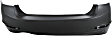 Rear Primed Bumper Cover, Base Model, Sedan, Without M Sport Line, Parking Aid Sensor and Molding Holes
