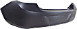 Rear Primed Bumper Cover, Without Parking Aid Sensor Holes, CAPA Certified