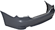 Rear Primed Bumper Cover, Base Model, Sedan, For Models Without M Package, Without Park Distance Control