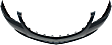 2013-2017 Buick Enclave - Front Primed Bumper Cover, With Fog Light Holes, Without Parking Aid Sensor Holes