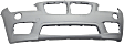 Front Primed Bumper Cover, For Models with M Sport Package and without Parking Aid Sensor Holes and Headlight Washer Holes