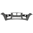Front Primed Bumper Cover, With M Sport Line, Without Headlight Washer Holes, With Parking Aid Sensor Holes