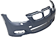 Front Primed Bumper Cover, Base Model, Convertible/Coupe, For Models With M Package, Without Park Distance Sensor Holes