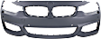 2015-2016 BMW 428i xDrive Gran Coupe - Front Primed Bumper Cover, Base Model, With M Sport Line Package, With Park Distance Control, Washer Holes and Fog Light Holes