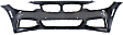 2015-2016 BMW 428i xDrive Gran Coupe - Front Primed Bumper Cover, Base Model, With M Sport Line Package, With Park Distance Control, Washer Holes and Fog Light Holes
