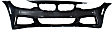 2014-2016 BMW 428i - Front Primed Bumper Cover, Base Model, With M Sport Line Package, With Park Distance Control and Fog Light Holes, Without Headlight Washer Holes
