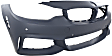 2015 BMW 428i - Front Primed Bumper Cover, For Models With M Sport Package, Park Assist System and Park Distance Control Sensor Holes, Without Side View Camera and Headlight Washer Holes