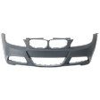 Front Primed Bumper Cover, Base Model, With M Package, Sedan (06-11)/Wagon (06-12), With Fog Light Holes, Without Headlight Washer Holes and Park Distance Control Sensor Holes