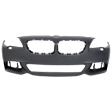 Front Primed Bumper Cover, Base Model, Sedan, For Models With M Package, With Fog Light Holes, Without Parking Aid Sensor Holes