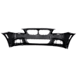 Front Primed Bumper Cover, Base Model, Sedan, For Models With M Package, With Fog Light Holes, Without Parking Aid Sensor Holes