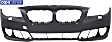Front Primed Bumper Cover, Base Model, Sedan, For Models Without M Package, With Park Distance Control, Without Side View Cam, CAPA CERTIFIED