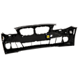 Front Primed Bumper Cover, Base Model, Sedan, For Models Without M Package, With Park Distance Control, Without Side View Cam, CAPA CERTIFIED