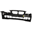 Front Primed Bumper Cover, Base Model, Sedan, For Models Without M Package, With Park Distance Control, Without Side View Cam, CAPA CERTIFIED