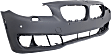Front Primed Bumper Cover, Base Model, Sedan, For Models Without M Package, With Park Distance Control and Side View Cam
