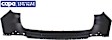 Rear, Upper Primed Bumper Cover, With Parking Aid Sensor Holes, Without M Sport Line, Standard Type, CAPA CERTIFIED