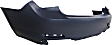 Rear Primed Bumper Cover, ActiveHybrid Model, For Models Without M Package, Without Park Distance Control
