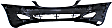 Front Primed Bumper Cover, For Models Without Parking Aid Sensor Holes and Sport Package