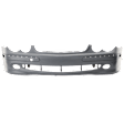 Front Primed Bumper Cover, 209 Chassis, For Models Without AMG Package, Without Parking Aid Sensor Holes and Headlights Washer Holes