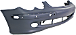 2003-2005 Mercedes Benz CLK320 - Front Primed Bumper Cover, Base Model, For Models Without Sport Package, With Fog Light Holes