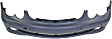 2003-2005 Mercedes Benz CLK320 - Front Primed Bumper Cover, Base Model, For Models Without Sport Package, With Fog Light Holes